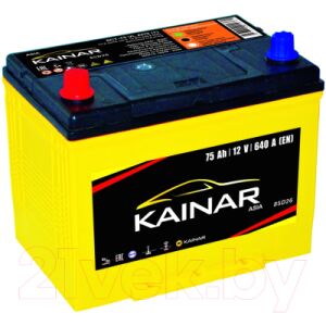Автомобильный аккумулятор Kainar Asia 75 JL+ / 070 20 38 02 0031 10 11 0 R