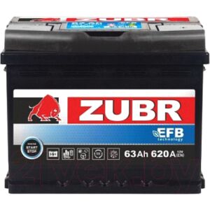 Автомобильный аккумулятор Zubr EFB R+