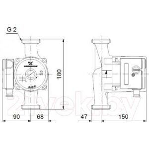 Циркуляционный насос Grundfos UPS 32-100 180