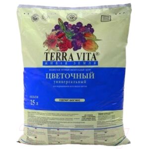 Грунт для растений Terra Vita Живая земля. Цветочный