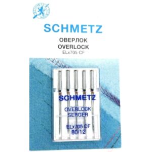 Иглы для швейной машины Schmetz ELX705 CF оверлочные №80