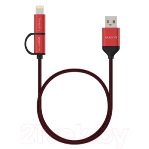 Кабель Maxvi MC-12ML MicroUSB-Lightning