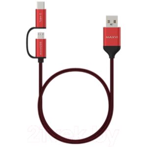Кабель Maxvi MC-12MT MicroUSB-Type-C