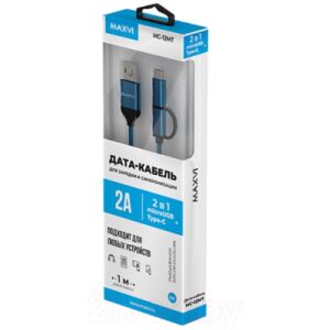 Кабель Maxvi MC-12MT MicroUSB-Type-C