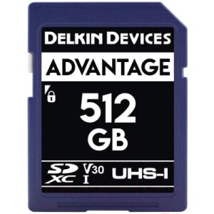 Карта памяти Delkin Advantage SDXC 512GB 633X UHS-I (Class 10) V30 (DDSDW633512G)