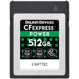 Карта памяти Delkin Devices Power CFexpress 512GB (DCFX1-512)