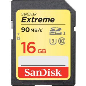 Карта памяти SanDisk Extreme SDHC Card 16GB (SDSDXNE-016G-GNCIN)