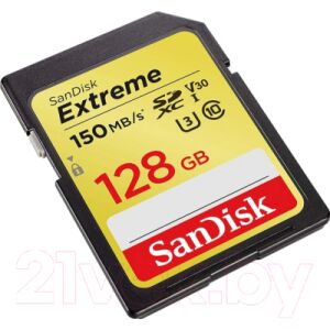 Карта памяти SanDisk Extreme SDXC 128GB (SDSDXV5-128G-GNCIN)
