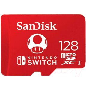 Карта памяти SanDisk Nintendo Cobranded MicroSDXC SQXAO 128GB (SDSQXAO-128G-GNCZN)