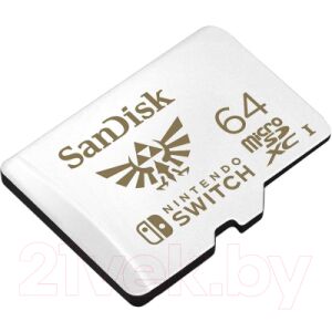 Карта памяти SanDisk Nintendo Cobranded MicroSDXC SQXAT 64GB (SDSQXAT-064G-GNCZN)