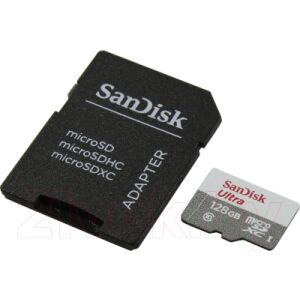 Карта памяти SanDisk Ultra MicroSDXC Class10 UHSI 128GB (SDSQUNR-128G-GN6TA)