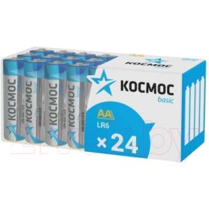 Комплект батареек Космос LR6 пластиковый бокс