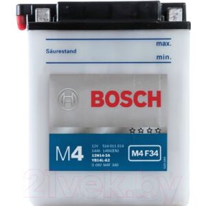 Мотоаккумулятор Bosch 12N14-3A 514011014 / 0092M4F340