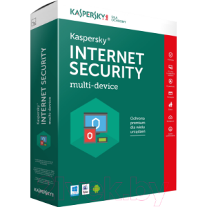 ПО антивирусное Kaspersky Internet Security Multi-device 1 год Box / KL19392UBFS