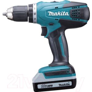 Профессиональная дрель-шуруповерт Makita DF457DWE