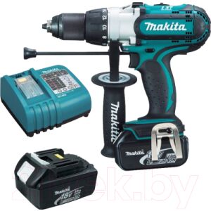 Профессиональная дрель-шуруповерт Makita DHP451RFE