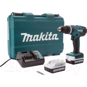 Профессиональная дрель-шуруповерт Makita HP347DWE