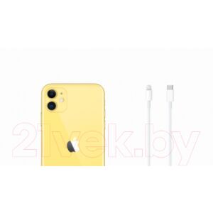 Смартфон Apple iPhone 11 128GB / MHDL3 (желтый)