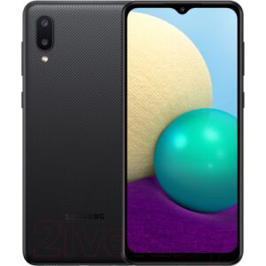 Смартфон Samsung Galaxy A02 / SM-A022GZKBSER (черный)