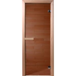 Стеклянная дверь для бани/сауны Doorwood Бронза 190x70.6