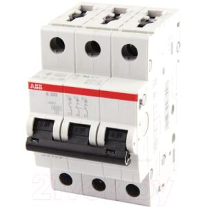 Выключатель автоматический ABB S 203 3P С 10А 6кА 3M / 2CDS253001R0104