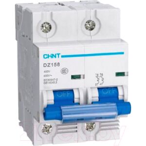 Выключатель автоматический Chint DZ158-125H 2P 100A 10kA (8-12In) / 158090
