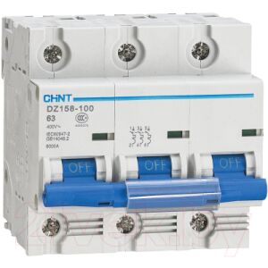 Выключатель автоматический Chint DZ158-125H 3P 100A 10kA (8-12In) / 158093