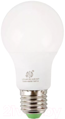 Лампа ASD LED A60 Black 15Вт 230В Е27 3000К 1350Лм Лампа ASD LED A60 Black 15Вт 230В Е27 3000К 1350Лм