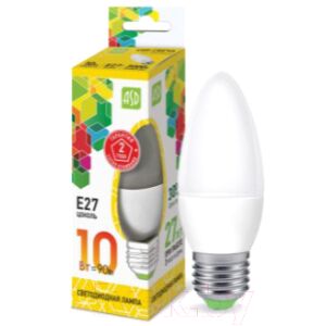 Лампа ASD LED Свеча Standard 10Вт 230В Е27 3000К 900Лм
