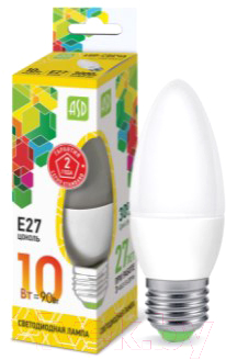 Лампа ASD LED Свеча Standard 10Вт 230В Е27 3000К 900Лм Лампа ASD LED Свеча Standard 10Вт 230В Е27 3000К 900Лм