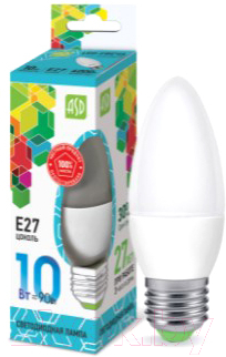 Лампа ASD LED Свеча Standard 10Вт 230В Е27 4000К 900Лм Лампа ASD LED Свеча Standard 10Вт 230В Е27 4000К 900Лм