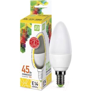 Лампа ASD LED Свеча Standard 5Вт 230В Е14 3000К 450Лм