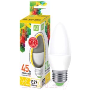 Лампа ASD LED Свеча Standard 5Вт 230В Е27 3000К 450Лм