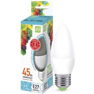 Лампа ASD LED Свеча Standard 5Вт 230В Е27 4000К 450Лм