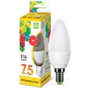 Лампа ASD LED Свеча Standard 7.5Вт 230В Е14 3000К 675Лм