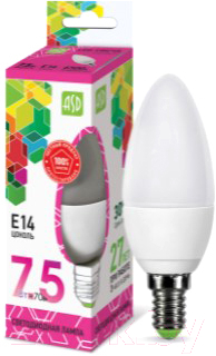 Лампа ASD LED Свеча Standard 7.5Вт 230В Е14 6500К 675Лм Лампа ASD LED Свеча Standard 7.5Вт 230В Е14 6500К 675Лм
