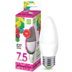 Лампа ASD LED Свеча Standard 7.5Вт 230В Е27 6500К 675Лм